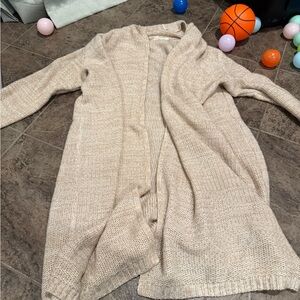 Cozy Cream Open-Front Sweater cardigan